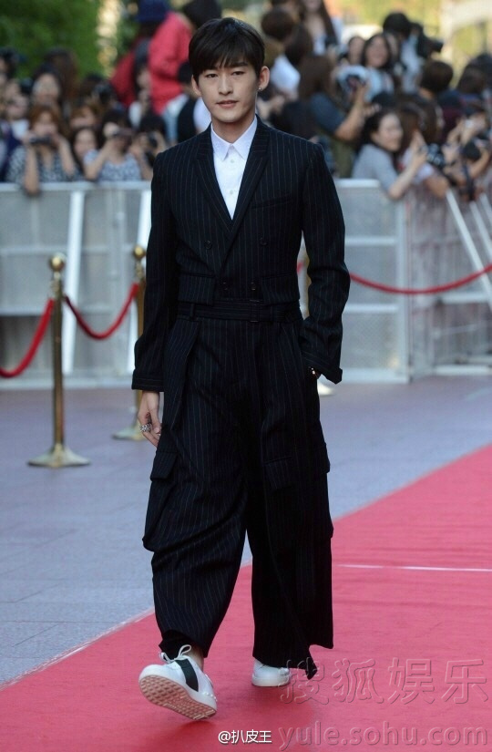 武士服?张翰亮相首尔电视节 连体裤造型耍帅-娱乐频道图片库-大视野-搜狐
