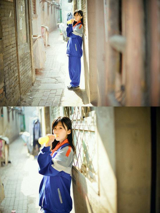 中国萌<em>妹子</em>校服照走红 完胜日本校服美女5156