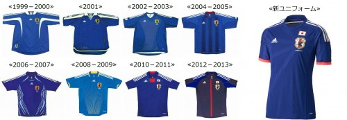 幻灯:日本展巴西世界杯新版球衣 圆阵寓意团结