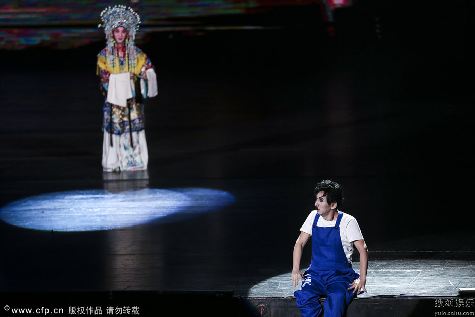 北京电影节开幕表演 梅兰芳卓别林穿越时空-