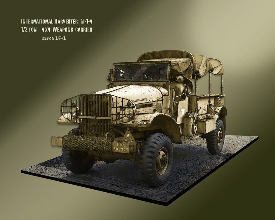 绝美资料!二战军车艺术画