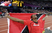 北京时间8月12日，2012年伦敦奥运会男子标枪决赛，特立尼达和多巴哥选手沃尔科特以84米58的成绩...