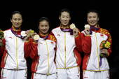 北京时间8月5日凌晨2点15分，中国队在女子重剑团体决赛中大比分击败韩国队，夺得了一枚宝贵的金牌。这...