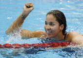 北京时间8月5日凌晨，2012年伦敦奥运会继续第8日角逐。在奥林匹克公园水上运动中心进行的女子50米...