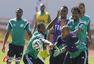 高清图：尼日利亚备战玩橄榄足球 现场欢声笑语