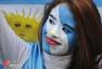 高清图：阿根廷球迷喜大普奔 老小阿迷齐带笑颜