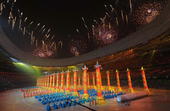 8月8日，北京奥运会开幕式表演，美丽的奥林匹克灿烂文明，礼乐。新华社记者 凡军/摄