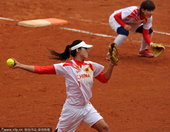 2010年11月21日，中国广州，2010年广州亚运会垒球预赛，中国4-0韩国。