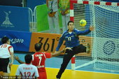 2010年11月14日，广州,2010年广州亚运会男子手球小组赛，伊朗35-13胜中国香港。 